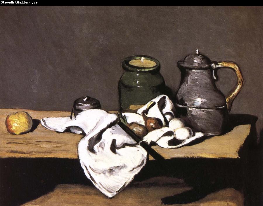 Paul Cezanne have a bottle of still life